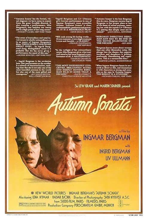 Autumn Sonata film posteri